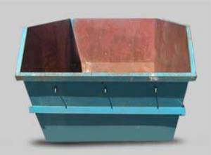6m cubic rubbish bin